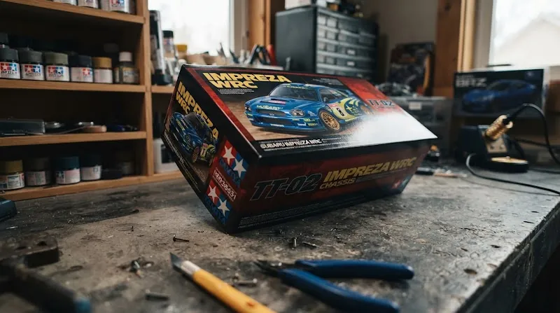 Tamiya TT-02 Subaru Impreza RC kit box