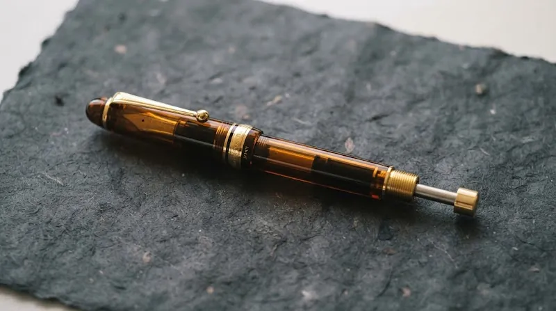 Pilot Custom 823 amber fountain pen